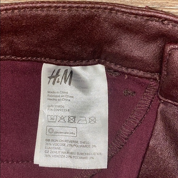 High Waisted Waxed Denim Jean - Picture 6 of 7